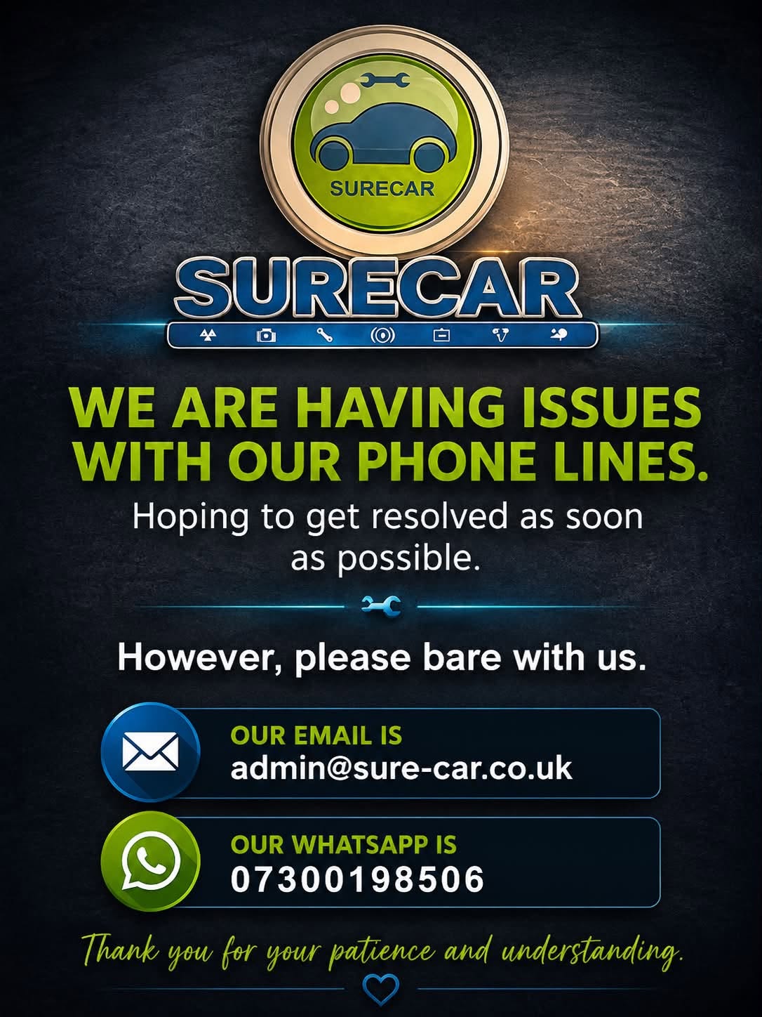 Sure Car AI Phones Down